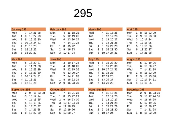 İngilizce takviminde yıl 295