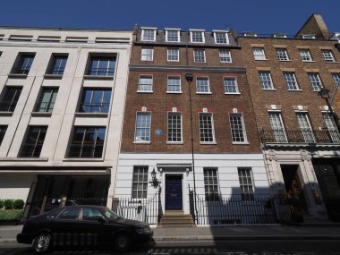 LONDON, UK - 7 Haziran 2023: Savile Row Beatles 'ın çatıda son performansını sergilediği yer