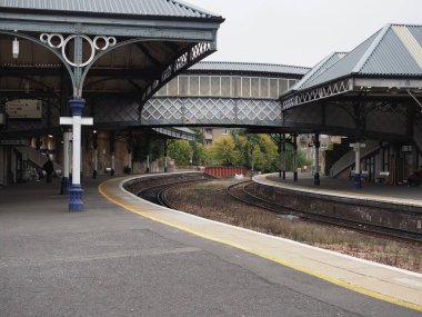 PERTH, İngiltere - 13 Eylül 2023 Perth Tren İstasyonu