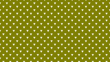 white colour triangles pattern over olive green useful as a background