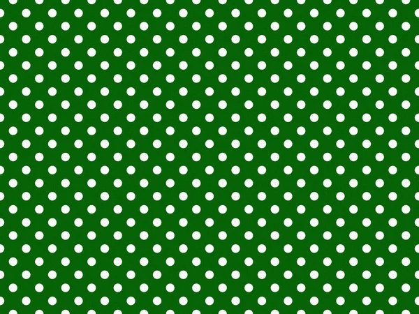 Texturised White Colour Polka Dots Pattern Dark Green Useful Background — Stock Photo, Image