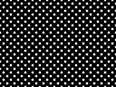 white polka dots pattern over black useful as a background