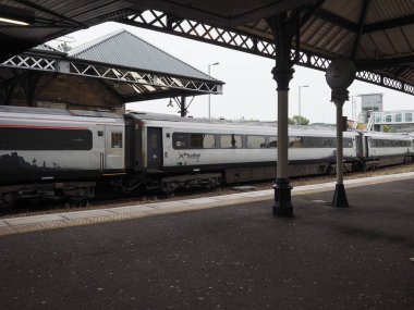 PERTH, İngiltere - 13 Eylül 2023 Perth Tren İstasyonu