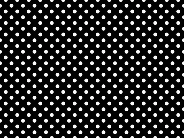 Teksturowane Białe Kropki Polka Kolor Wzór Czarnym Przydatne Jako Tło — Zdjęcie stockowe