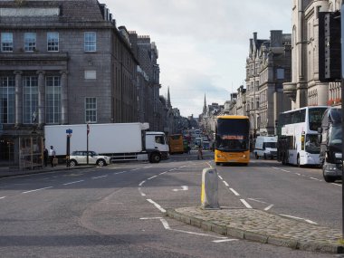 ABERDEEN, İngiltere - 14 Eylül 2023 Union Caddesi