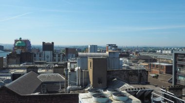 İngiltere 'nin Glasgow kentinin havadan görüntüsü