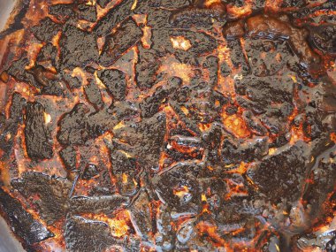 Arkaplan olarak kullanışlı bir volkandan erimiş kaya lavı