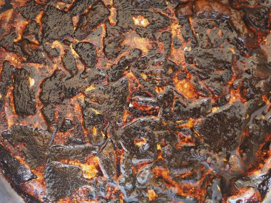 Arkaplan olarak kullanışlı bir volkandan erimiş kaya lavı