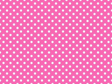 Arkaplan olarak kullanışlı sıcak pembe üzerine desenli beyaz benekli benekler.