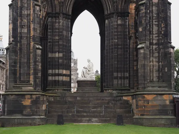 stock image Sir Walter Scott monument by architect George Meikle Kemp and sculptor John Steell circa 1840 in Edinburgh, UK