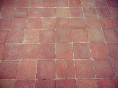 Sanayi tipi kırmızı tuğla döşeme arka plan olarak kullanışlı
