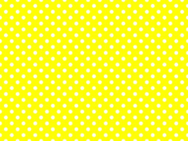 white polka dots pattern over yellow useful as a background