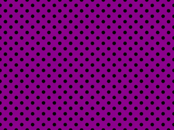 stock image black polka dots pattern over dark magenta useful as a background