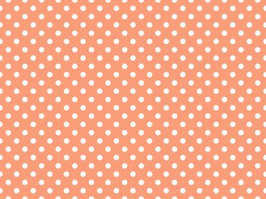 açık somon kırmızısı üzerine desenli beyaz benekli benekler arka plan olarak kullanışlı