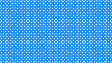 white polka dots pattern over dodger blue useful as a background