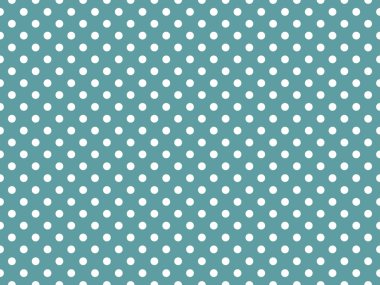 white polka dots pattern over cadet blue useful as a background