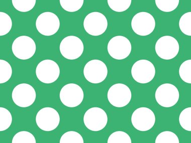 Beyaz benekli benekler orta deniz yeşili üzerinde bir arka plan olarak kullanışlı