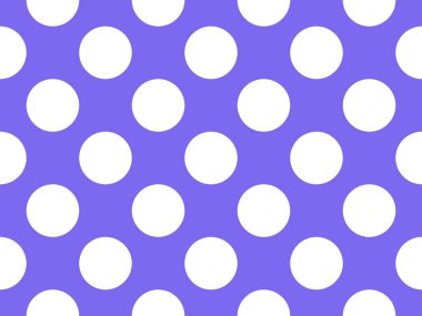 Beyaz renkli polka benekli desen üzerine orta mavi mor bir arkaplan olarak kullanışlı