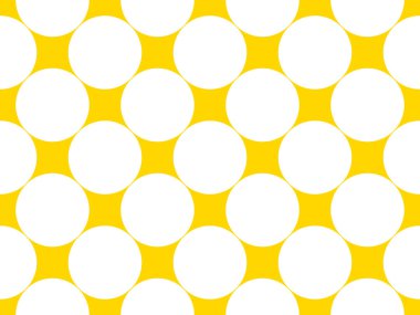 Beyaz renk çemberler altın sarısı üzerindeki deseni bir arkaplan olarak kullanışlı
