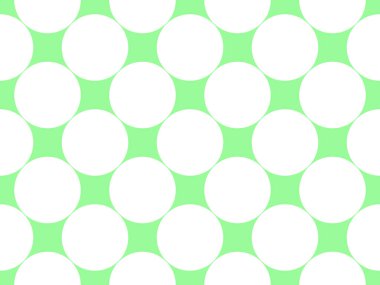 Beyaz renk daireler soluk yeşil üzerindeki deseni bir arkaplan olarak kullanışlı
