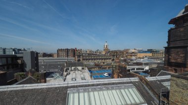 İngiltere 'nin Glasgow kentinin havadan görüntüsü