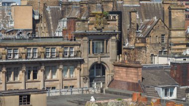İngiltere 'nin Glasgow kentinin havadan görüntüsü