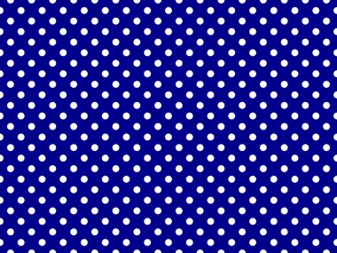 white polka dots pattern over dark blue useful as a background
