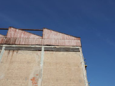 eski, terk edilmiş bir fabrika sanayi kalıntıları