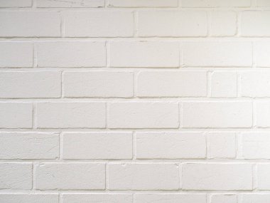 industrial style white brick wall useful as a background