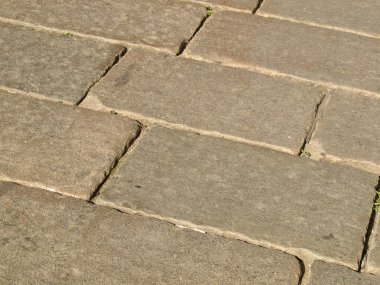 Endüstriyel stil bir kaldırım taşı döşemesi