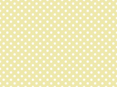 white polka dots pattern over pale goldenrod useful as a background