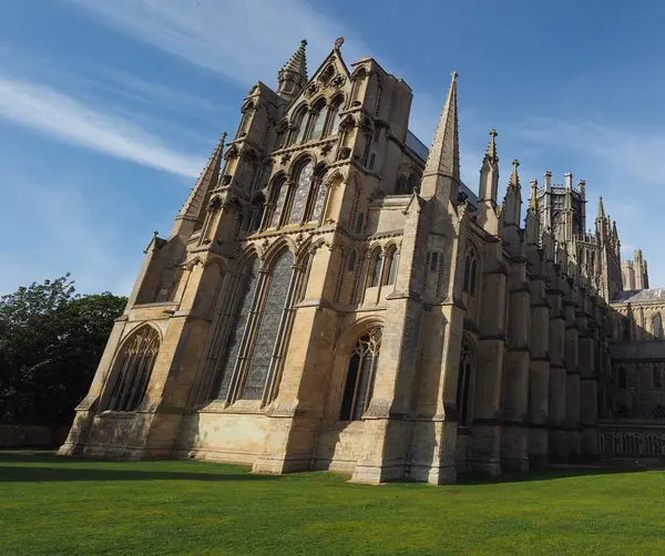 stock image Ely Cathedral (formerly church of St Etheldreda and St Peter and Church of the Holy and Undivided Trinity) in Ely, UK