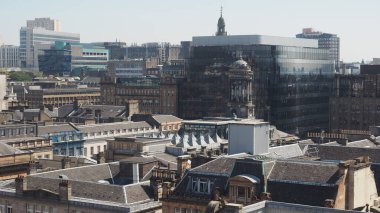 İngiltere 'nin Glasgow kentinin havadan görüntüsü