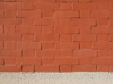 Sanayi tipi kırmızı tuğla duvar arka plan olarak kullanışlı