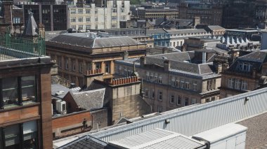 İngiltere 'nin Glasgow kentinin havadan görüntüsü