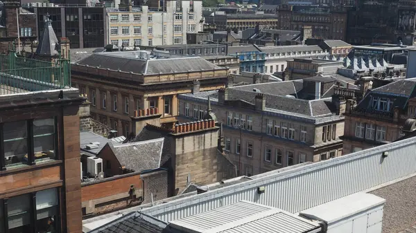 İngiltere 'nin Glasgow kentinin havadan görüntüsü