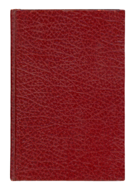 kırmızı deri cilt sert arka kitap şeffaf arkaplan PNG üzerinde izole