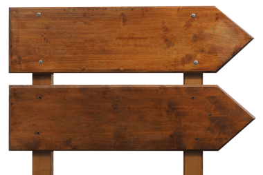 Boş tahta işaretler şeffaf arkaplan PNG üzerinde izole