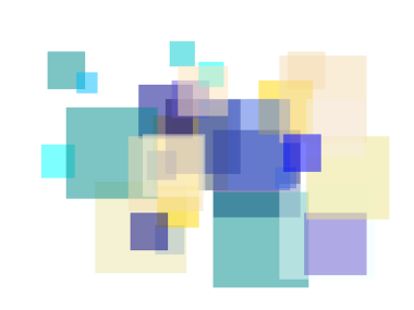 Kareler ve şeffaf PNG arkaplan ile soyut minimalist sarı mavi kaplama illüstrasyon