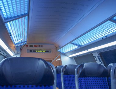 Saksonya Almanya Avrupa Bölgesel tren iç