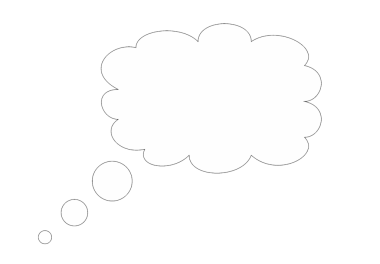 Saydam arkaplan üzerinde izole edilmiş kopyalama alanı olan boş çizgi film bulutu