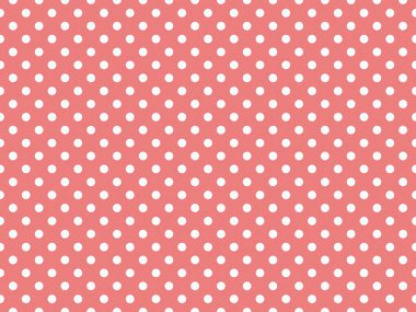 desenli beyaz benekli benekler açık mercan kırmızısı üzerindeki desen arka plan olarak kullanışlı