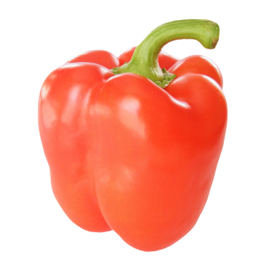 Kırmızı biberli sebze şeffaf arkaplan PNG üzerinde izole