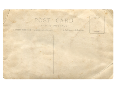 Boş kartpostal saydam arkaplan PNG üzerinde izole