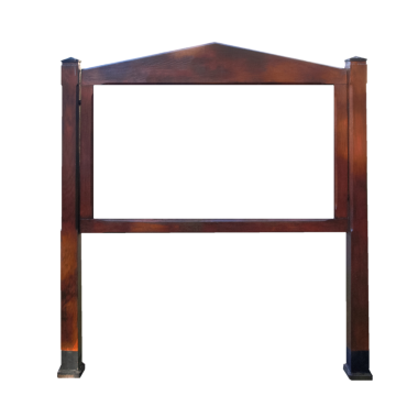 Saydam bir arkaplan üzerinde izole ilan panosu PNG