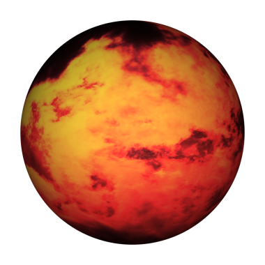 şeffaf bir PNG arkaplanı üzerinde ateş küresi