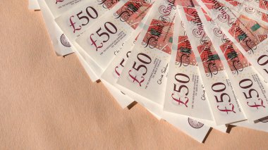 İngiltere 'nin 50 Pound' luk banknotları