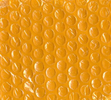 Sanayi tipi sarı baloncuk sarma dokusu arka plan olarak kullanışlı