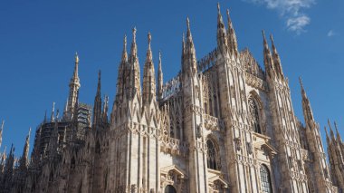 Milano 'daki Duomo di Milano (çeviri: Milan Katedrali) Gotik Kilisesi