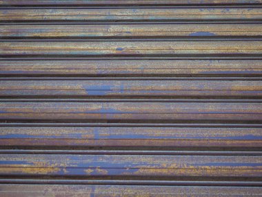 Endüstriyel stil metal kaplama kapısı arka plan olarak kullanışlı